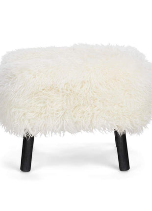 Emily fodskammel | Langhåret  Hvid