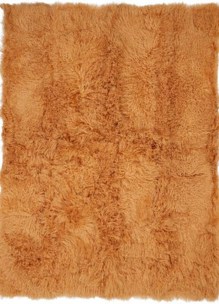 Plaid | Lammeskind | Premium | Langhåret | 180x140 cm Gul