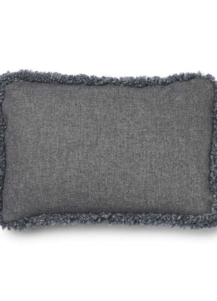 Lammeskindspude | Korthåret | 34x52 cm Grå / Lysegrå 