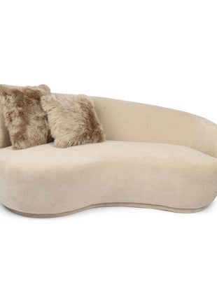 Lammeskindspude | Langhåret | Uden fyld | 50,5x50,5 cm Lysebrun