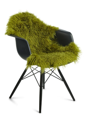 Lammeskind premium | Krøllet | Tibet | 85x50 cm Grøn