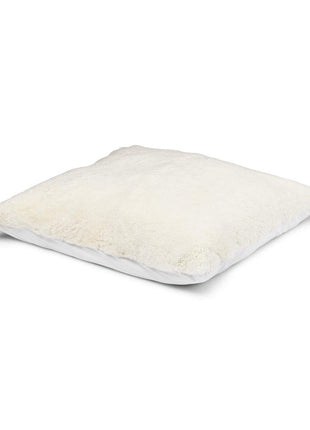 Lammeskindspude | Maxi Float | Korthåret | 90x90 cm Hvid