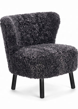 Emil Lounge Chair | Korthåret Antracitgrå