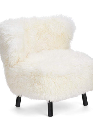 Emil lænestol | Langhåret Hvid