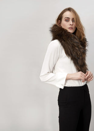 Klara Deluxe Tørklædet Gråbrun