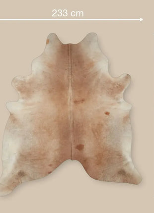 Tæppe af koskind | 3,7 kvm Grå Beige