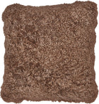Lammeskindspude | Korthåret | New Zealand | Dobbeltsidet | 40x40 cm  Taupe