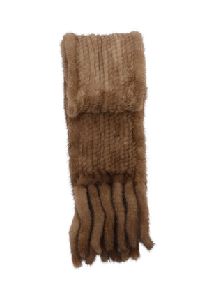 Mink Tørklæde Beige / Brun