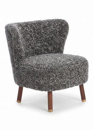 Emil Lounge Chair | Korthåret Grafitgrå
