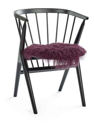 Sædehynde | Lammeskind | Langhåret | D38 cm Lilla
