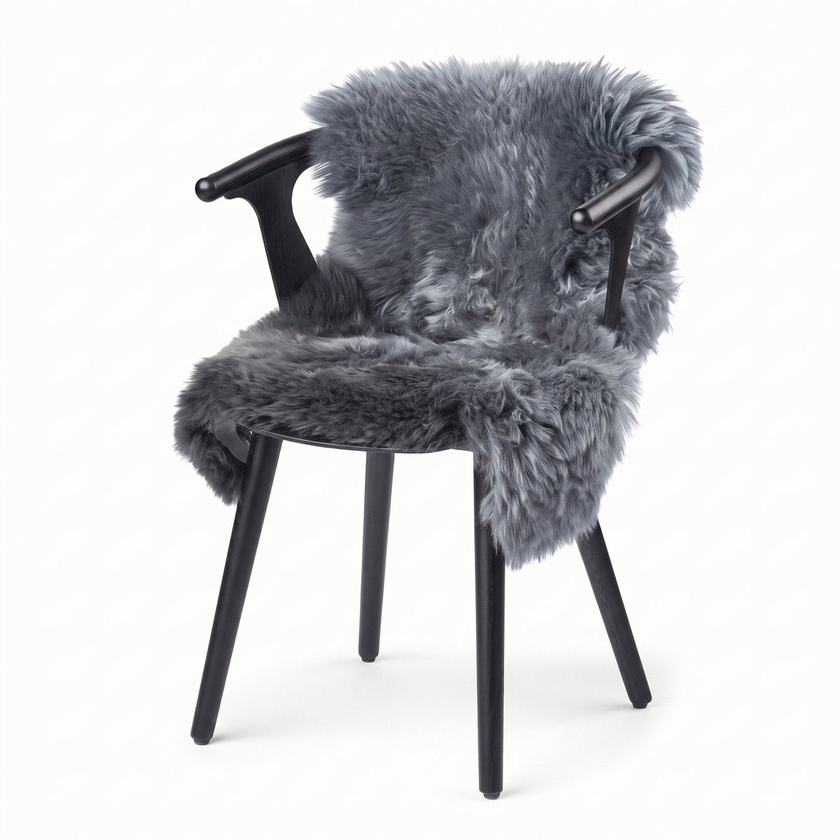 Lammeskind | Langhåret | 90+cm Stålgrå