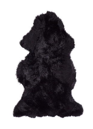 Lammeskind premium | Langhåret | New Zealand | 115x60 cm Sort