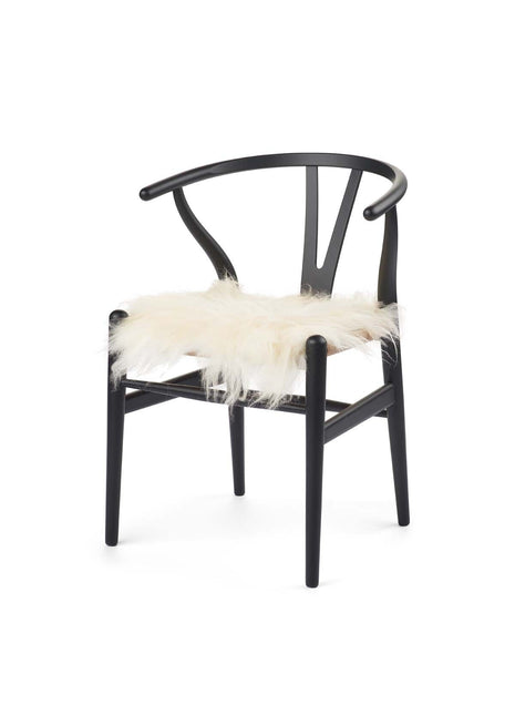 Sædehynde | Islandsk Lammeskind | Langhåret | 40x40 cm