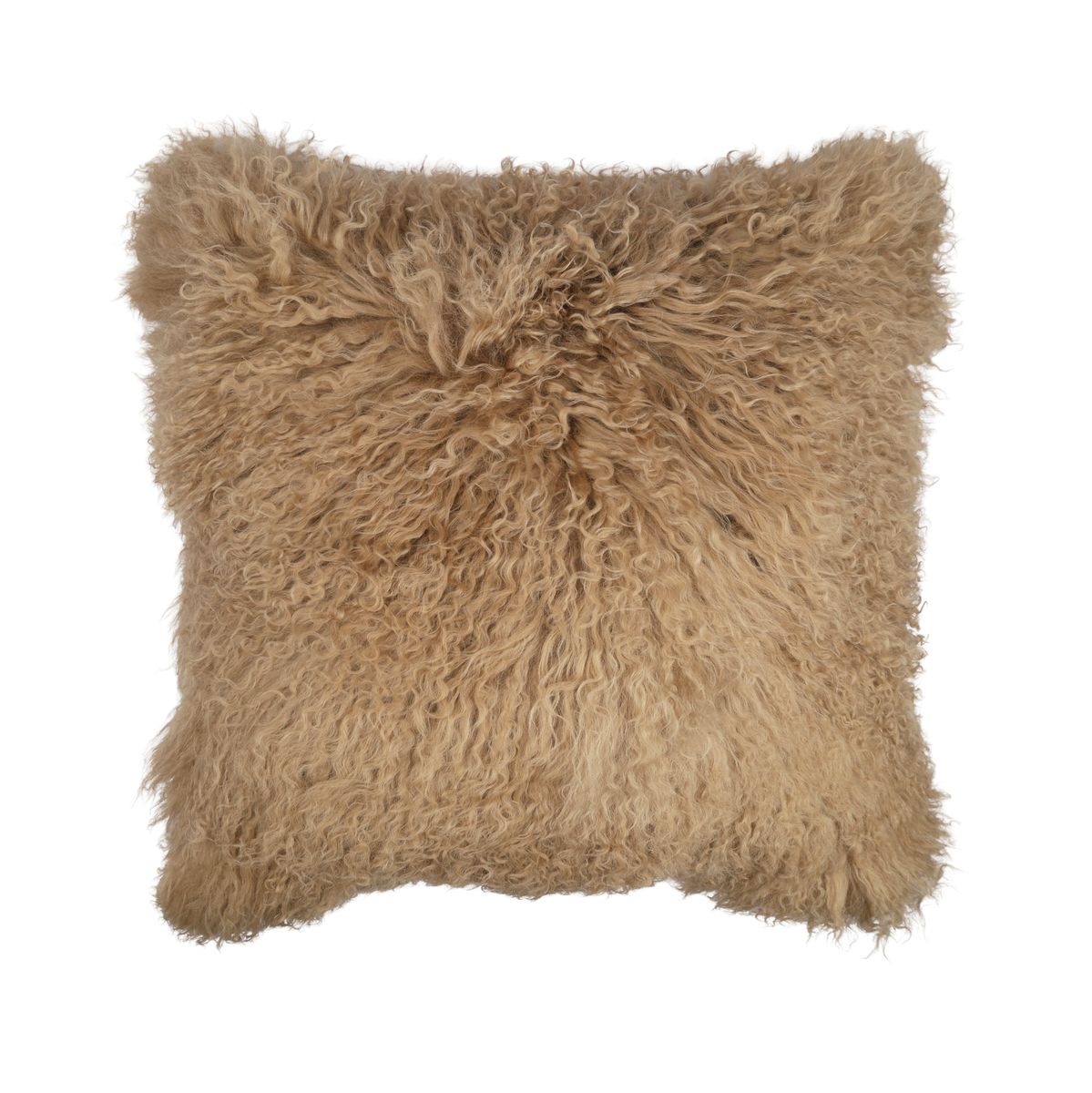 Lammeskindspude | Tibet | 50x50 cm Sand taupe