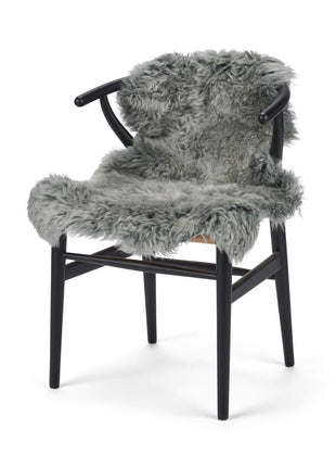 Merino Lammeskind | Langhåret | 90x60 cm Lysegrå