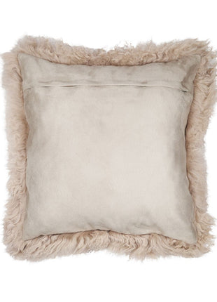 Lammeskindspude | Krøllet | Tibet | 50x50 cm Dove