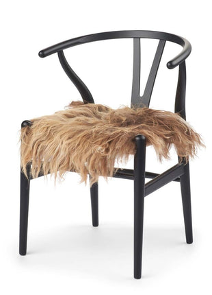 Sædehynde | Islandsk Lammeskind | Langhåret | 40x40 cm