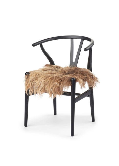 Sædehynde | Islandsk Lammeskind | Langhåret | 40x40 cm