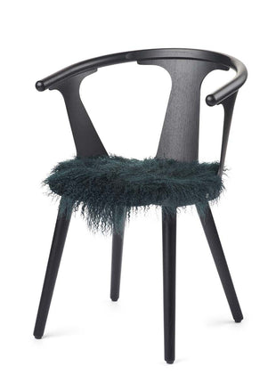 Sædehynde | Lammeskind | Langhåret | D38 cm Blågrøn