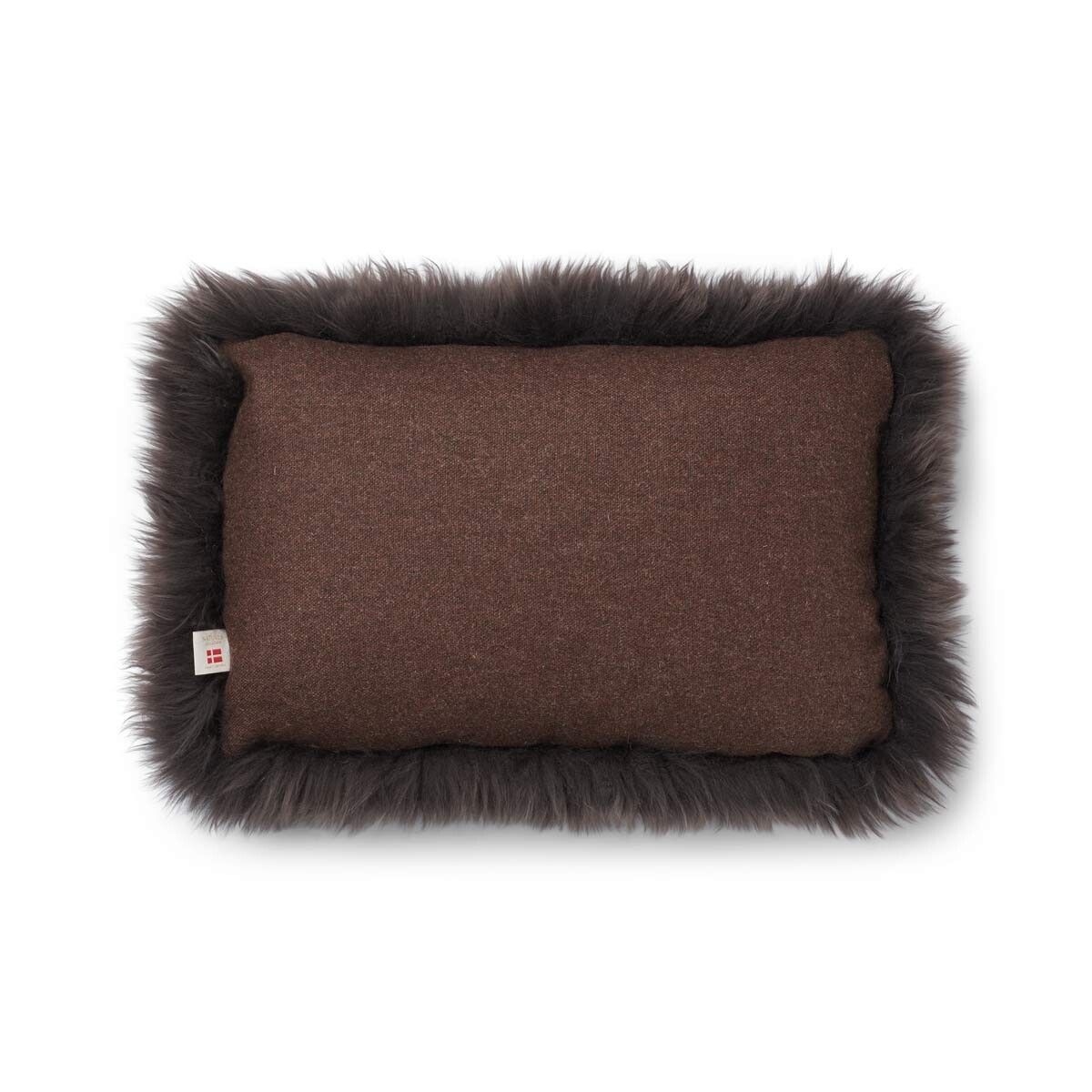 Classic Collection | Uldpude | Langhåret | 52x52 cm | 34x52 cm Brun/Valnød