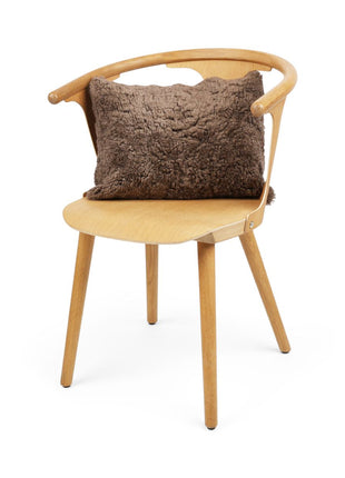 Lammeskindspude | Korthåret | New Zealand | 35x45 cm Gråbrun