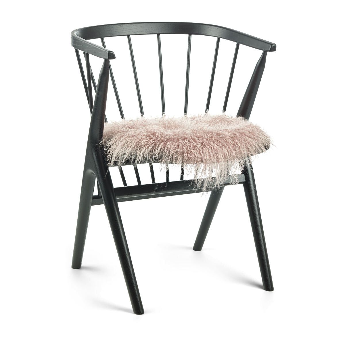 Sædehynde | Krøllet | Tibet | Ø38 cm Rosa