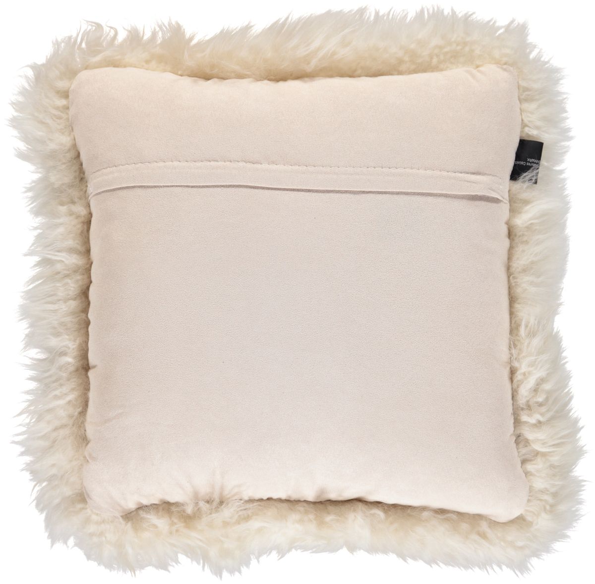 Lammeskindspude | Langhåret | New Zealand | 35x35 cm Beige