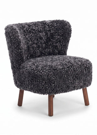 Emil Lounge Chair | Korthåret Antracitgrå