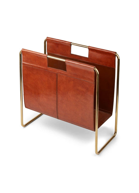 Magasinholder | Kalveskind | 50x25x50 cm