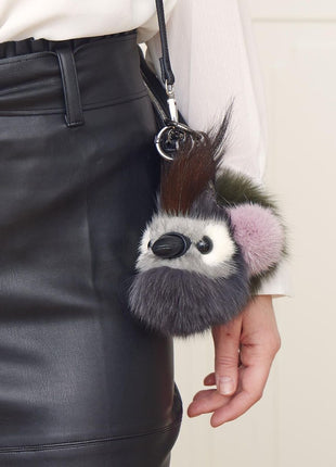 Miss Coco Nøglering Mørke Grå