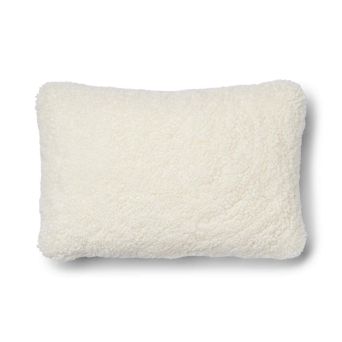 Classic Collection | Uldpude | Korthåret | 52x52 cm | 34x52 cm Sølv/Hvid