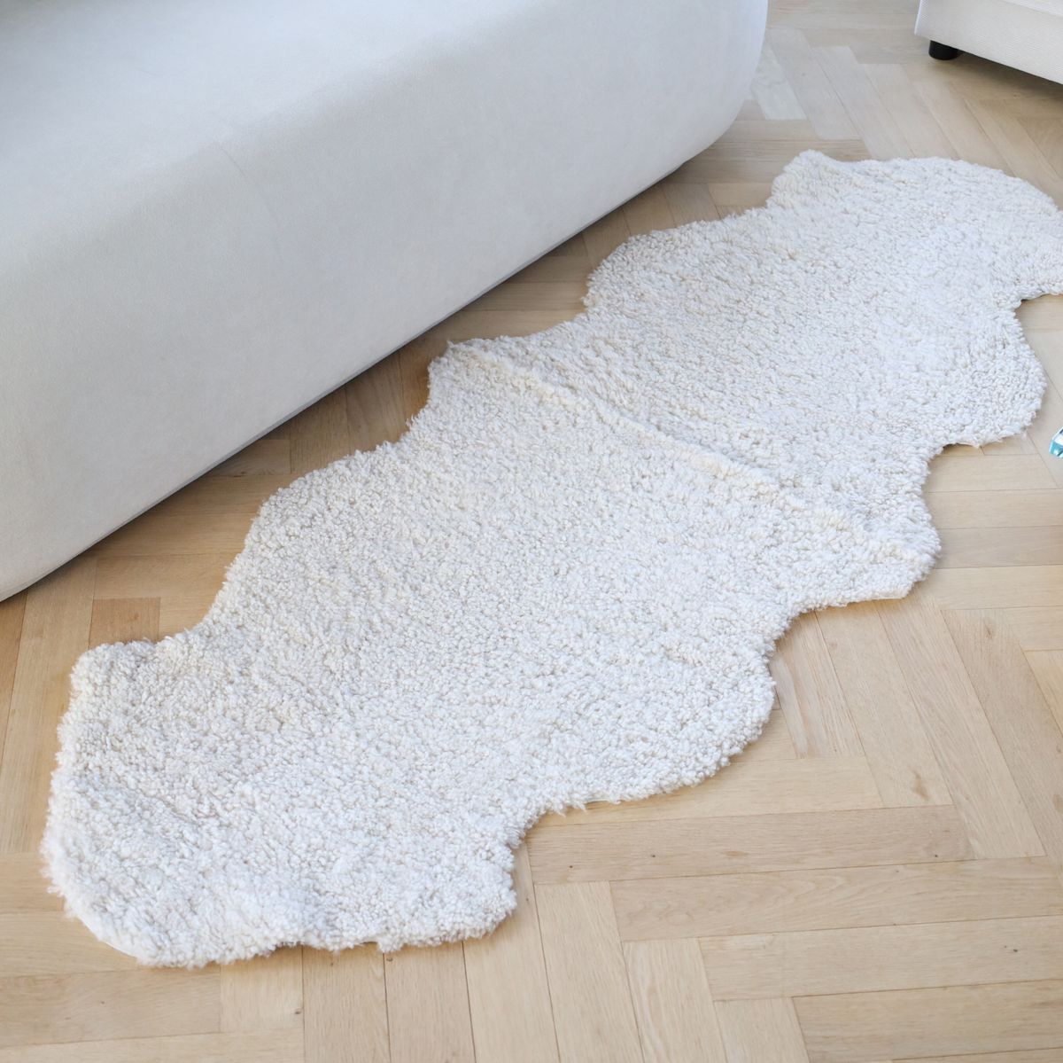 Lammeskind | Korthåret | New Zealand | 180x60 cm Antracitgrå