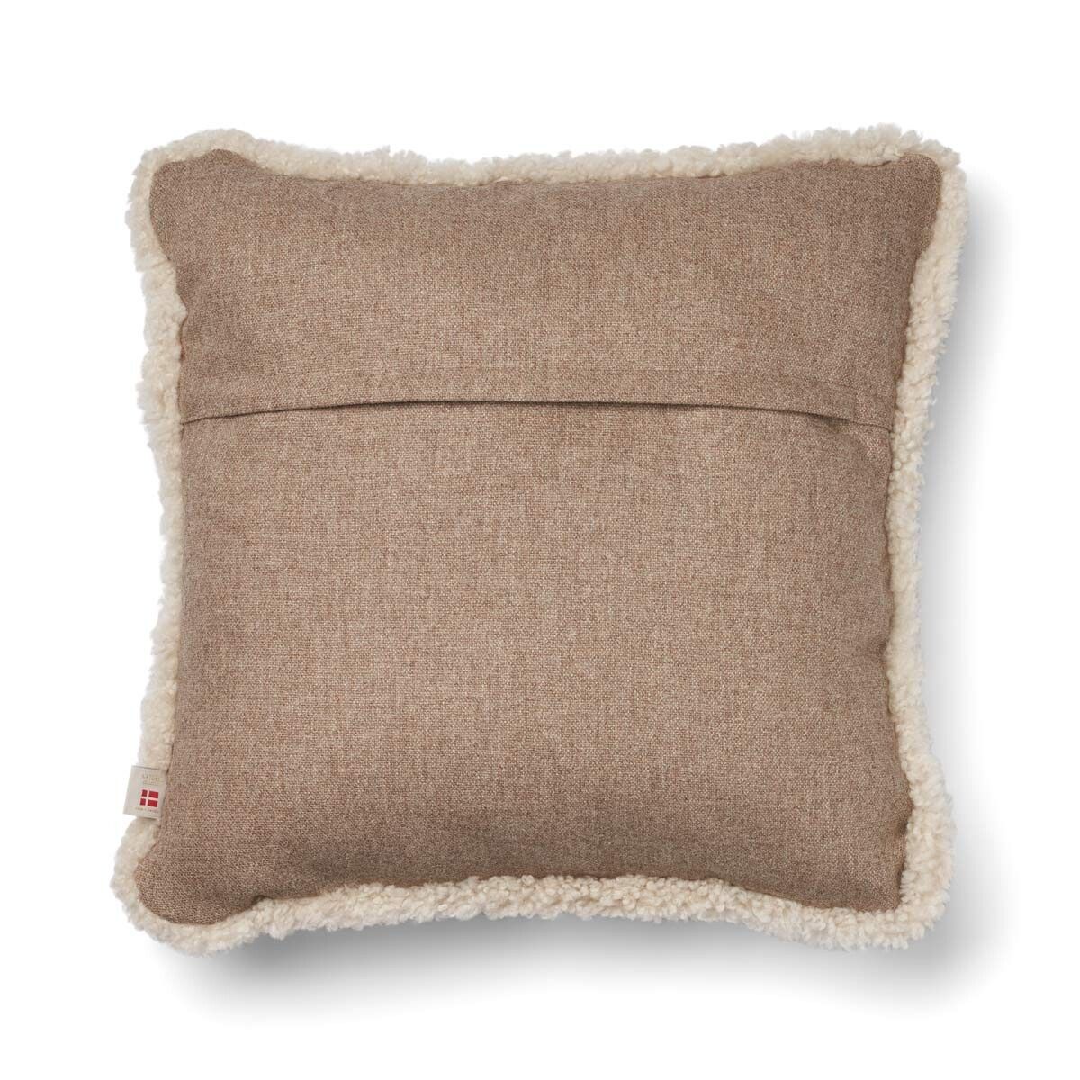 Classic Collection | Uldpude | Korthåret | Dobbeltsidet | 52x52 cm | 34x52 cm Beige/Pearl