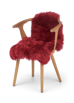 Merino Lammeskind | Langhåret | 90x60 cm Rødt Æble