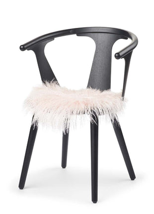 Sædehynde | Lammeskind | Langhåret | D38 cm Lyserød