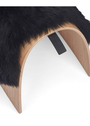 Betræk til skammel | Langhåret Sort