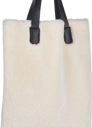 Leonora Taske | Lammeskind  Sort / Hvid