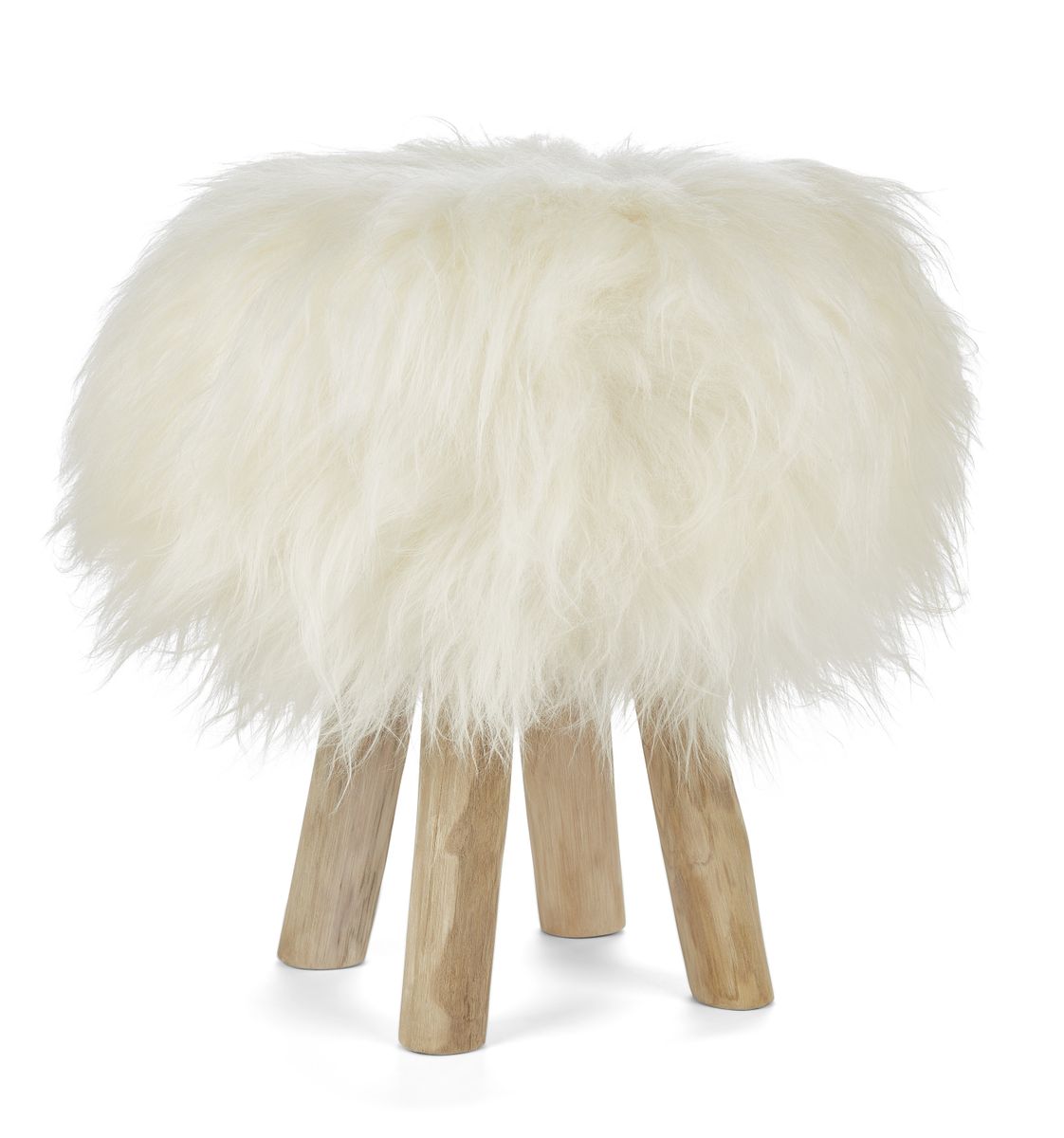 Cover til Barstol/Skammel | Island | D35 cm Naturhvid