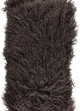Lammeskindspude | Langhåret | 28x56 cm Lysebrun