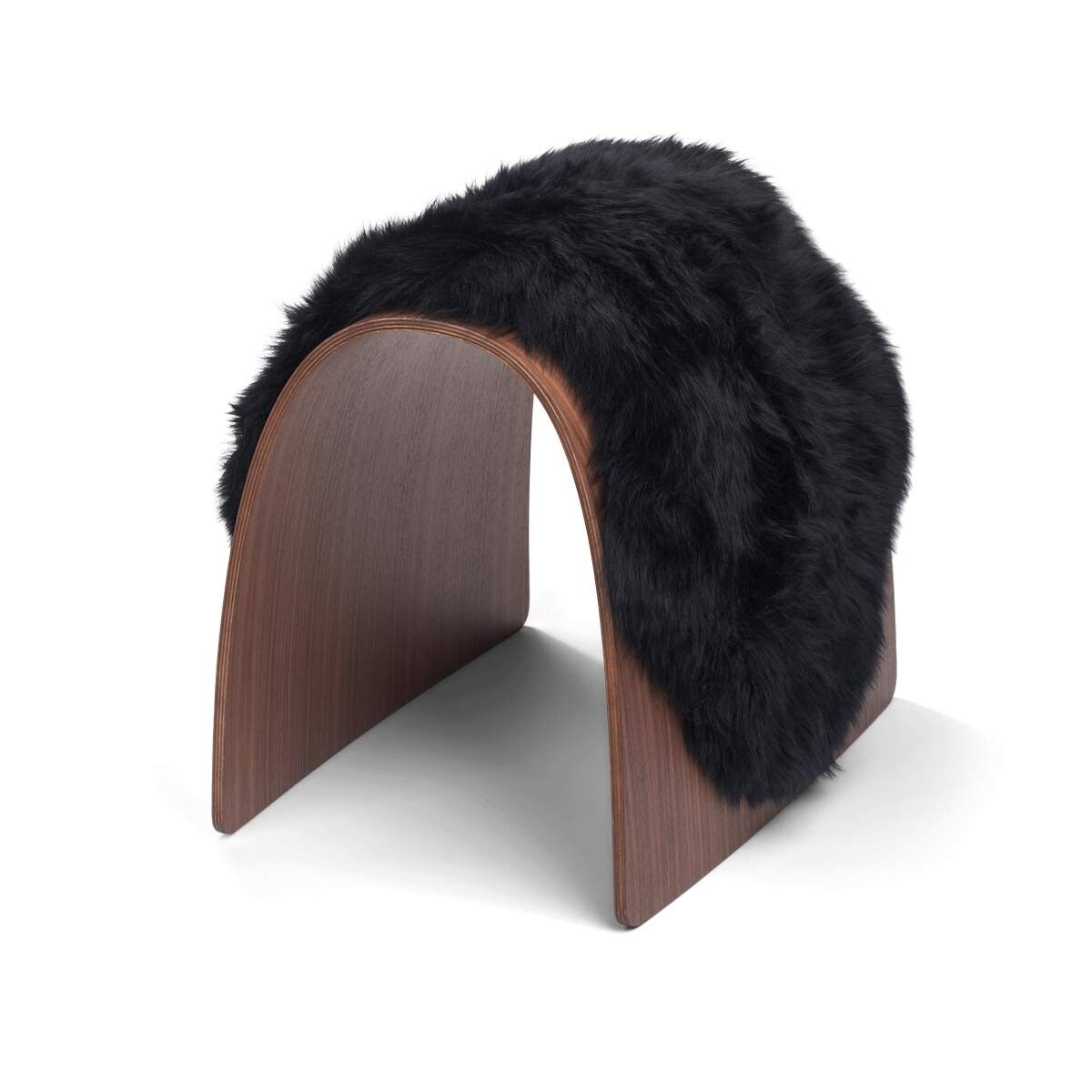 Sheep Stool cover | Langhåret | New Zealand Sort