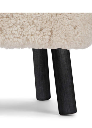 Emily fodskammel | Korthåret  Beige