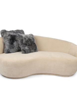 Lammeskindspude | Langhåret | Uden fyld | 50,5x50,5 cm Mørkegrå