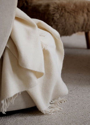 Julia Uldplaid | Alpaca | 140x240 cm Mørk Brun