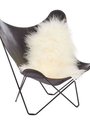 Lammeskind | Langhåret | Island | 100-120x60 cm Naturhvid