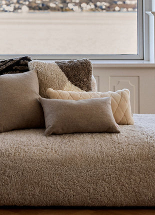 Classic Collection | Uldpude | Dobbeltsidet | 52x52 cm | 34x52 cm  Beige