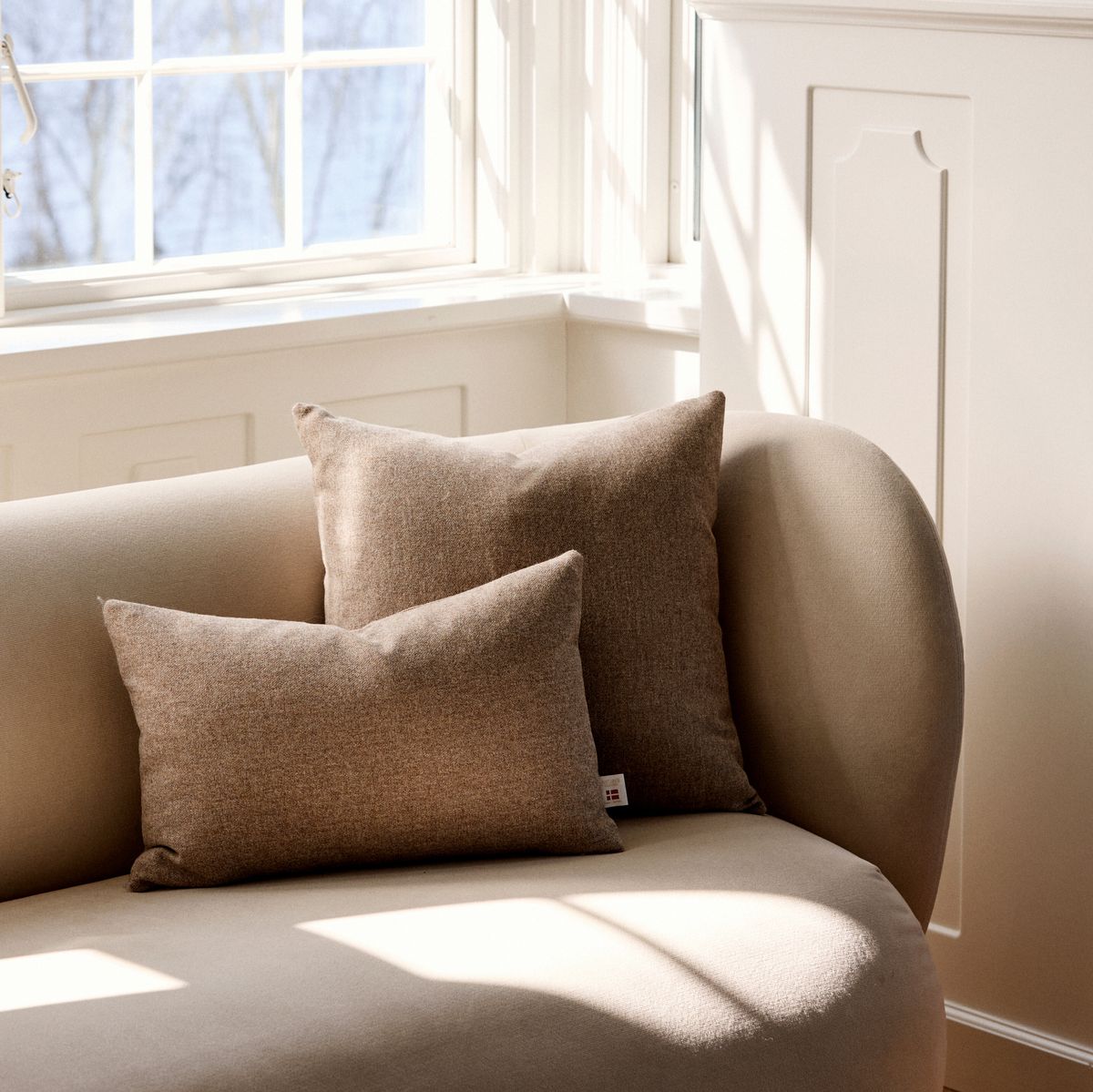 Classic Collection | Uldpude | Dobbeltsidet | 52x52 cm | 34x52 cm  Beige