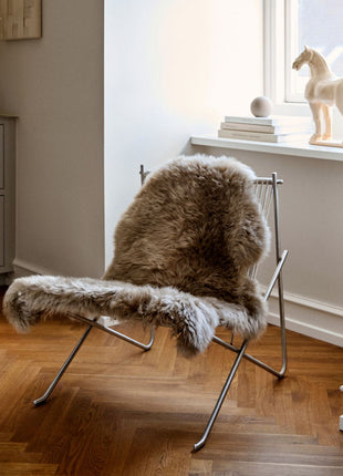 Lammeskind premium | Langhåret | New Zealand | 115x60 cm Lilla