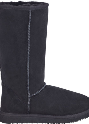 Lammeskindsstøvle  Sort