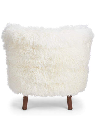 Emil lænestol | Langhåret Hvid