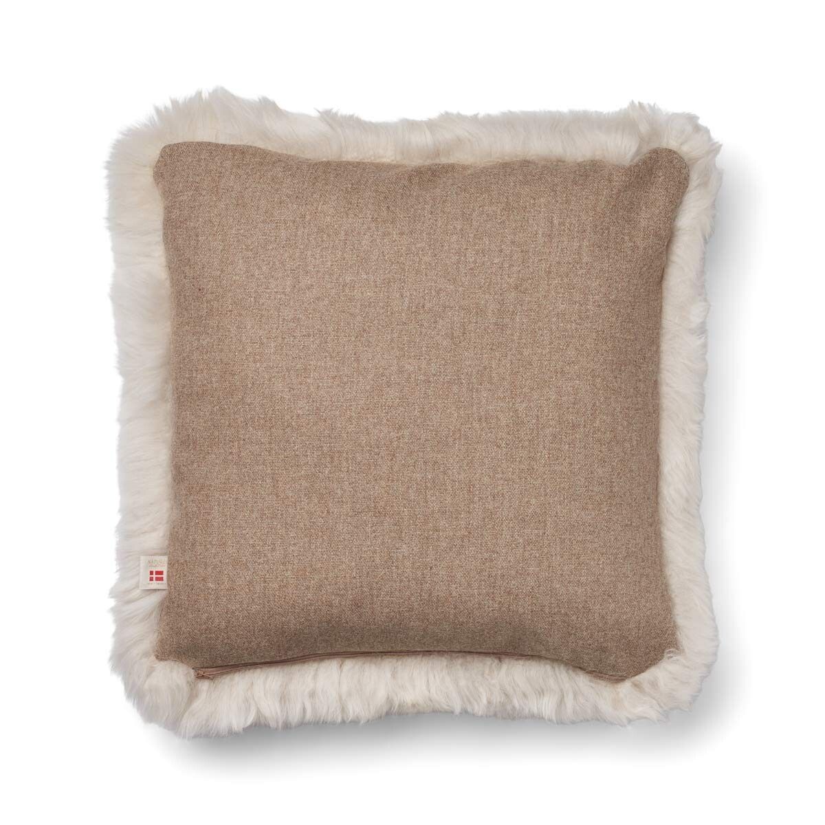 Classic Collection | Uldpude | Langhåret | 52x52 cm | 34x52 cm Beige/Linen